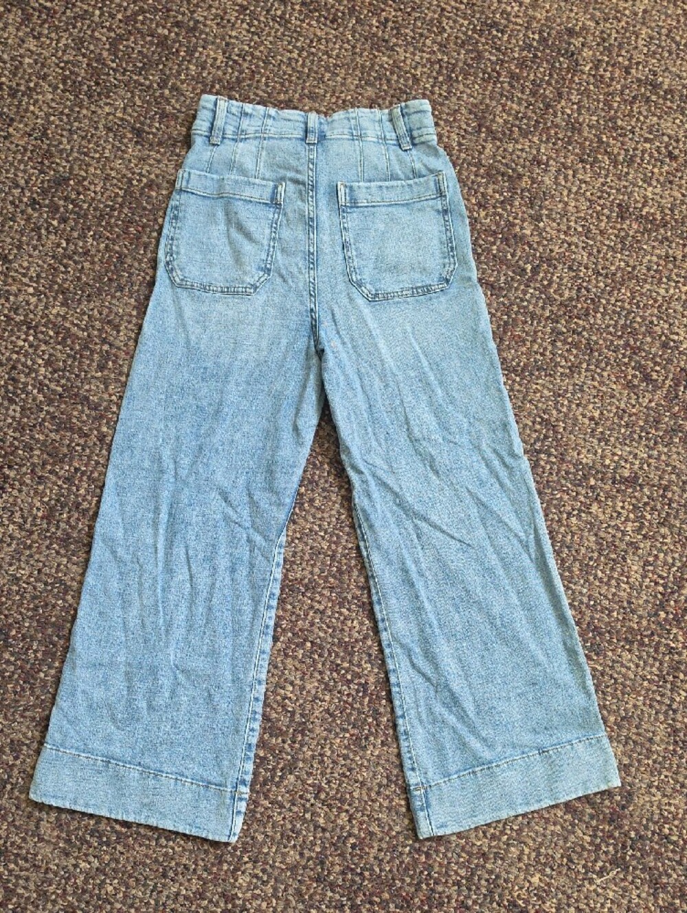 Light Blue Women’s Wide Leg Jeans - Picture 2 of 3